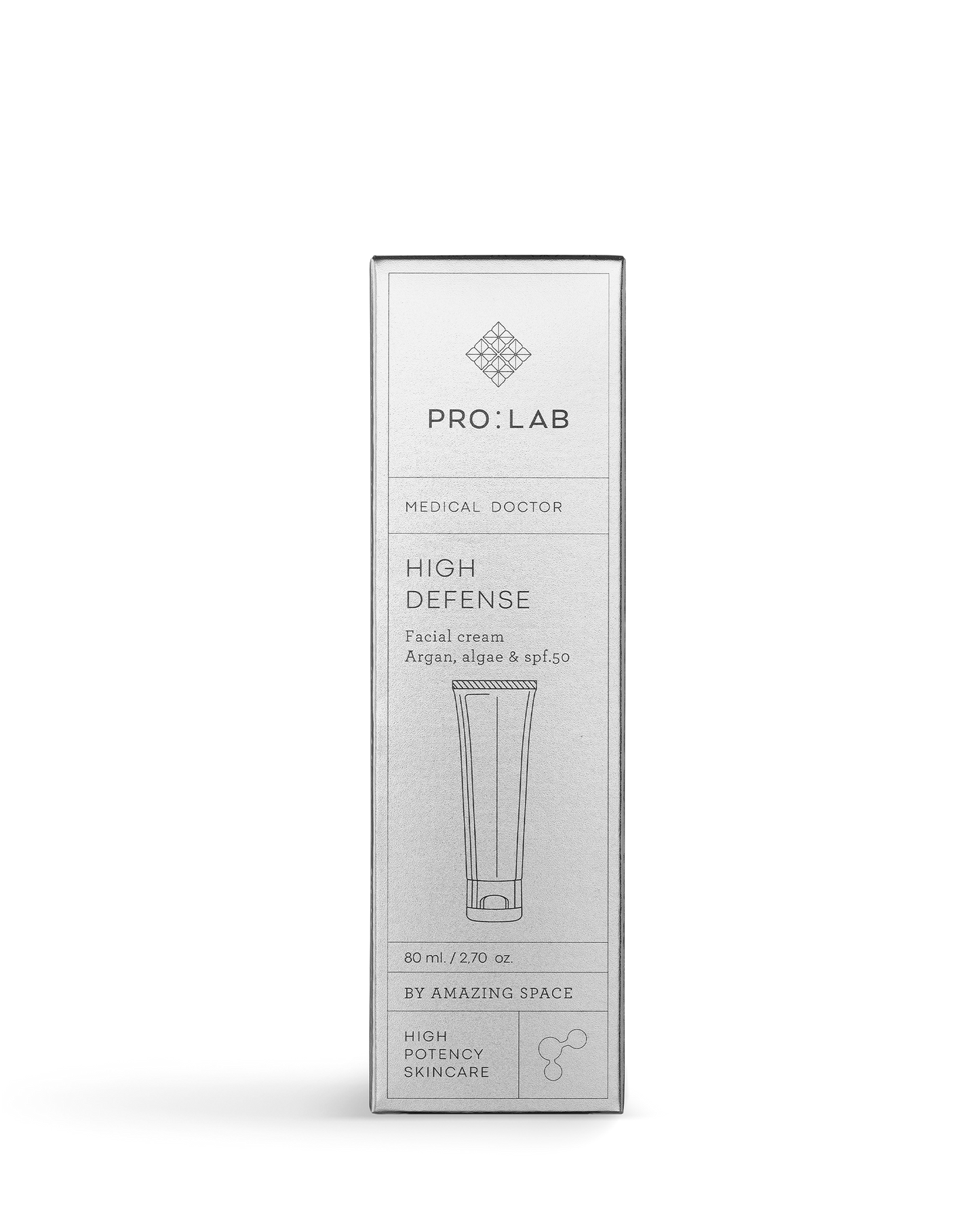 Amazing Space – PRO:LAB High Defense SPF 50 Ansigtscreme (80ml) - billede 4