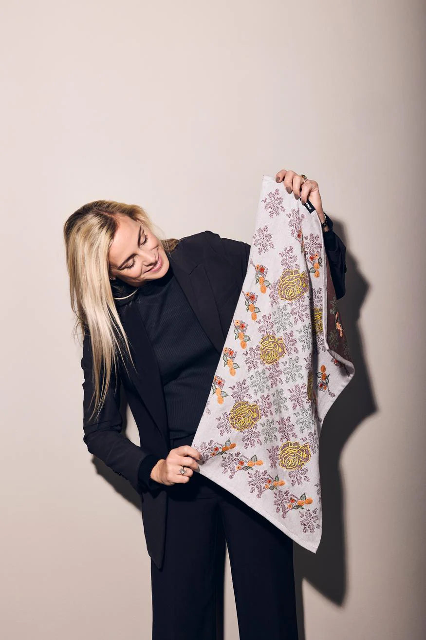 Humdakin – Jacquard & Embroidery Organic Tea Towel – Magnificence - billede 3
