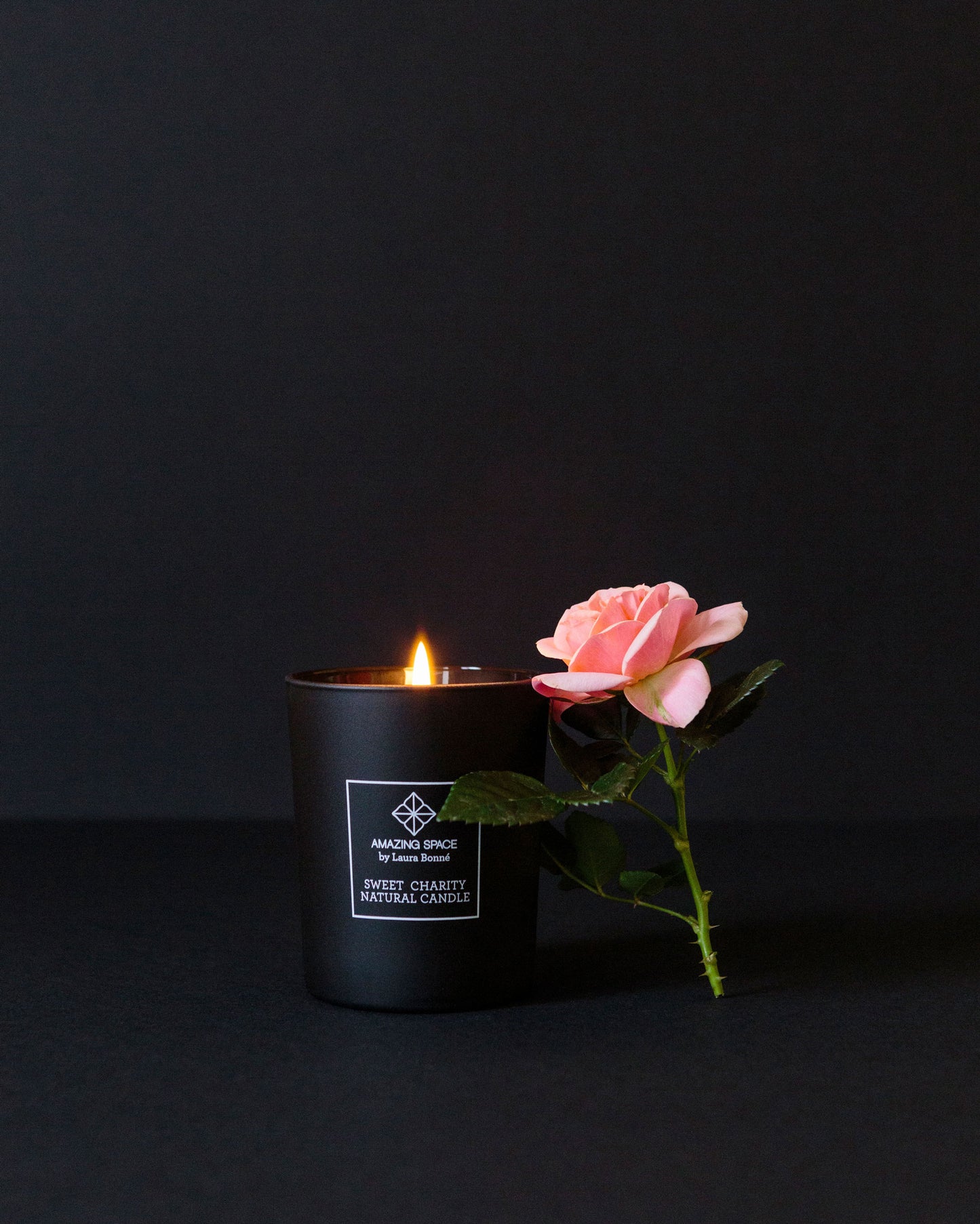 Amazing Space – Rose Candle – De-Stress Your Mind (180g) - billede 3