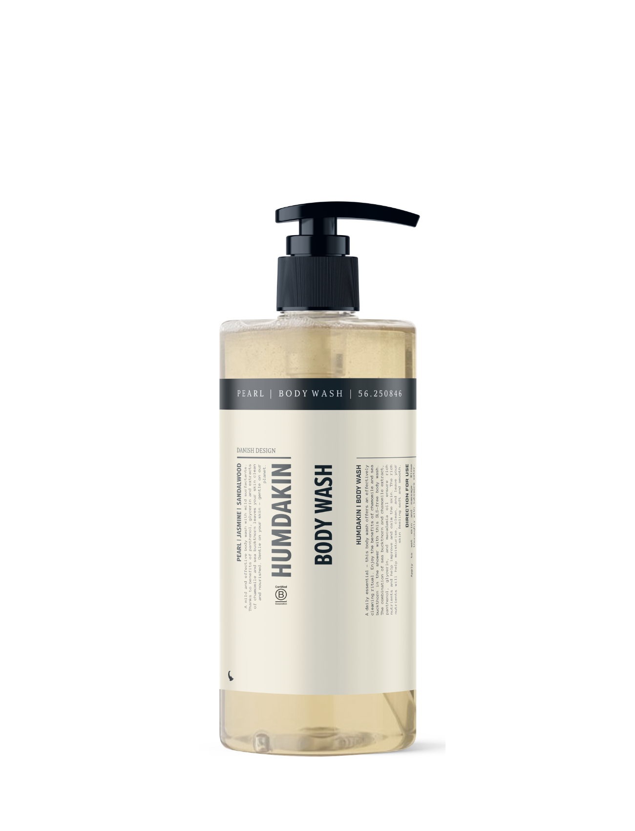 Humdakin – Pearl Body Wash Jasmine & Sandalwood (500 ml)
