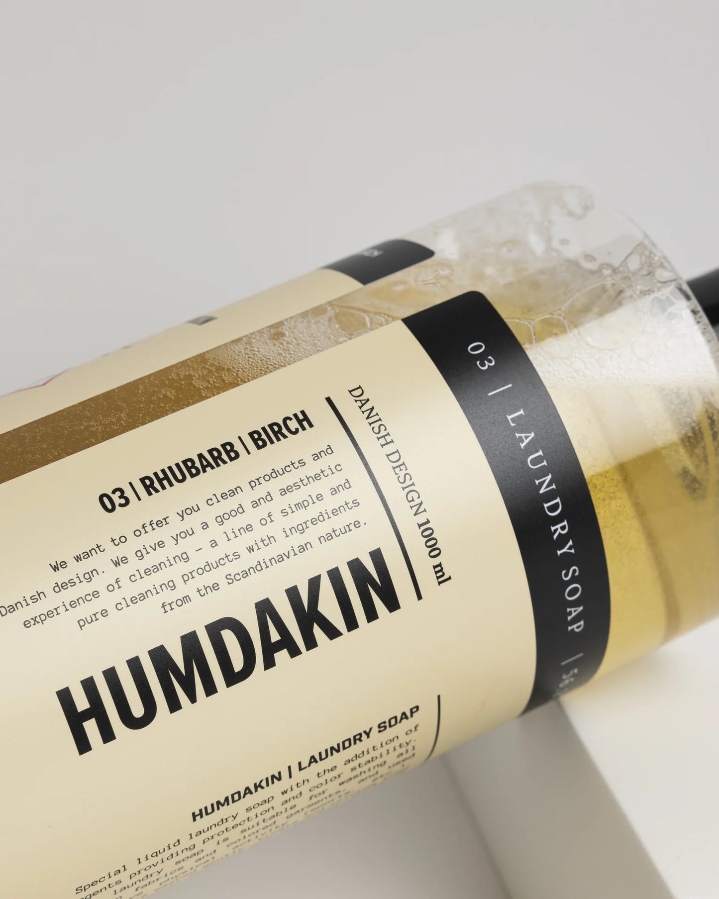 Humdakin – Flydende Vaskemiddel 03 – Rhubarb & Birch (1000 ml) - billede 3