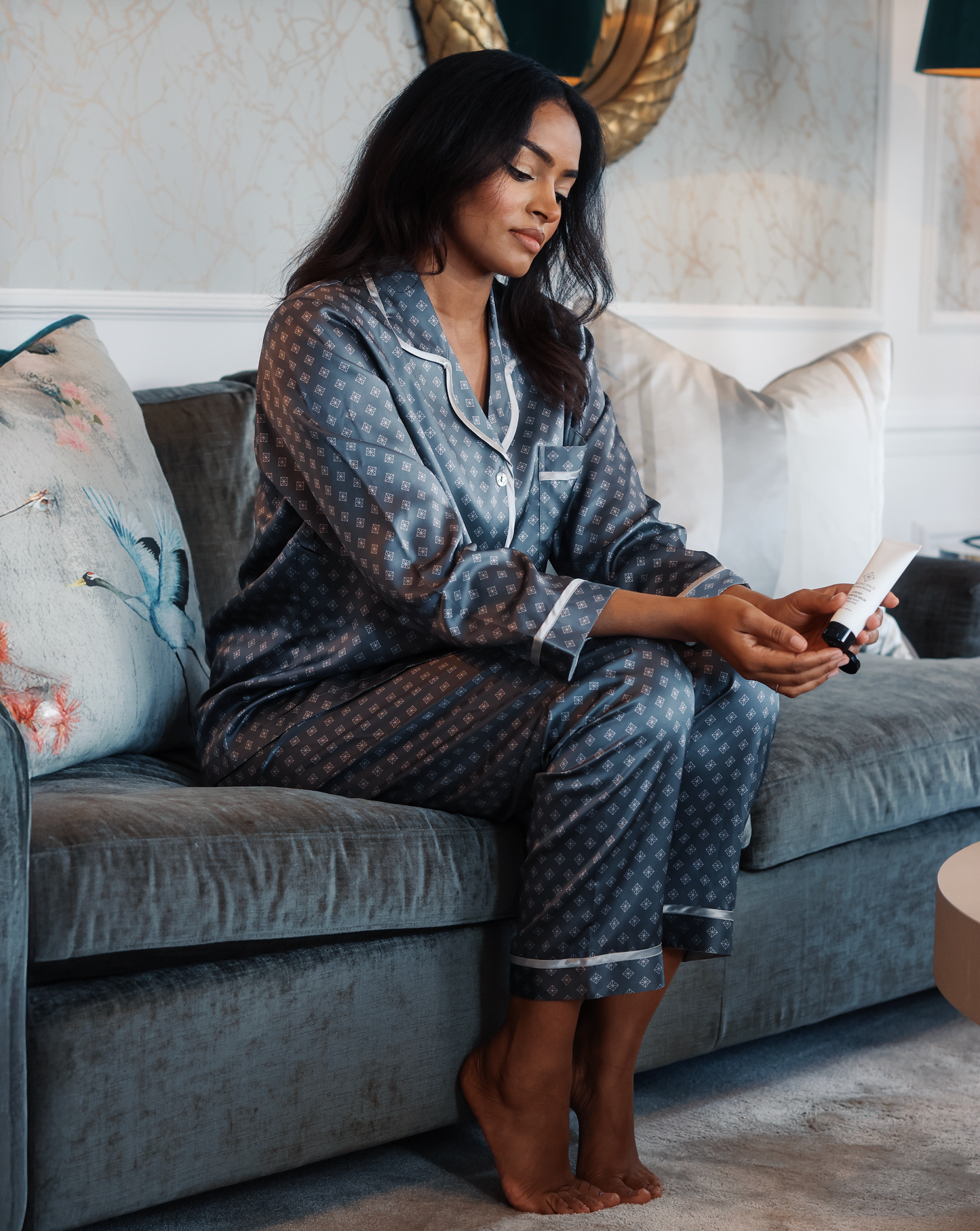 Amazing Space – N Luxury Pyjamas Sølvgrå