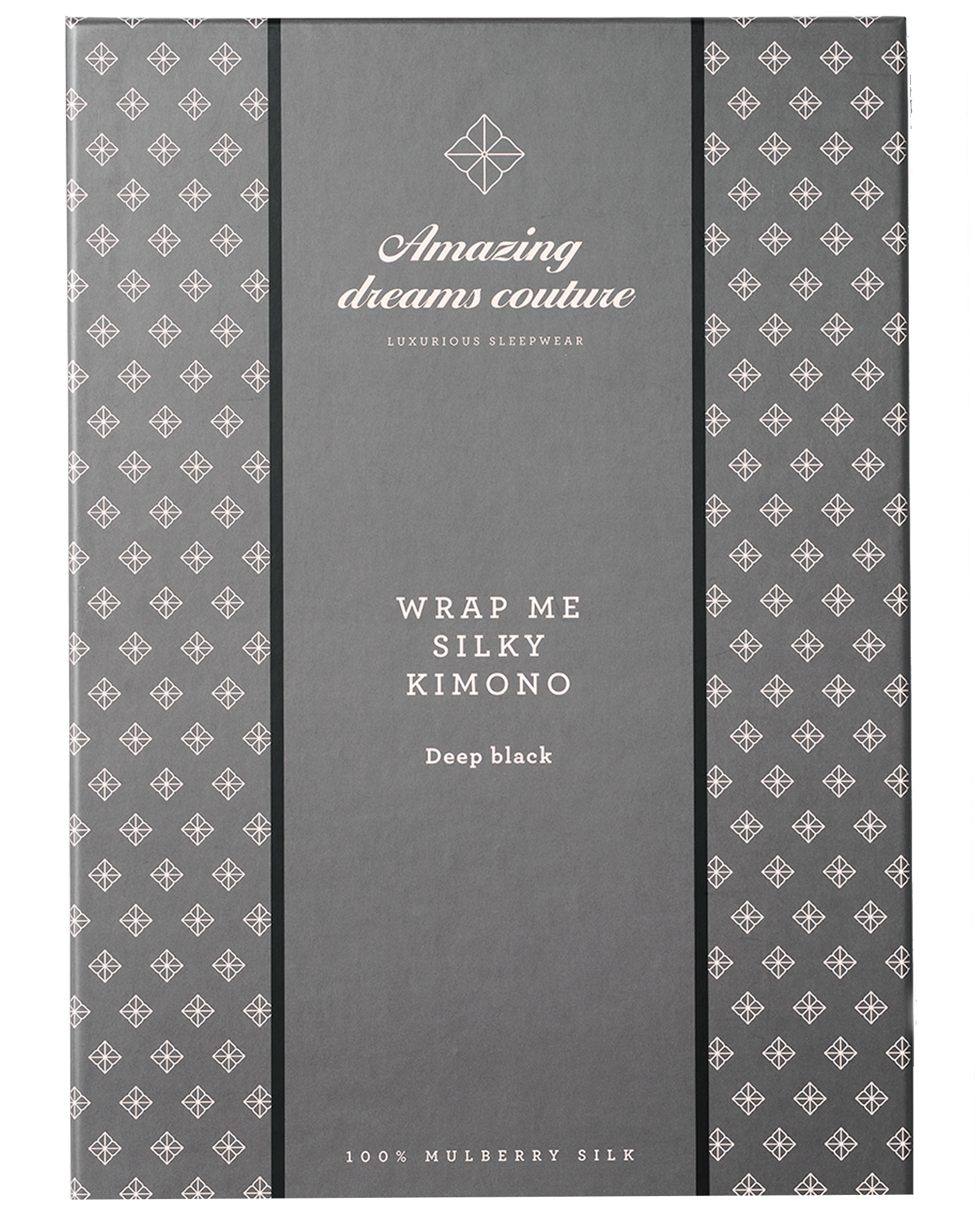Amazing Space – Wrap Me Silky Kimono – Deep Black - billede 8