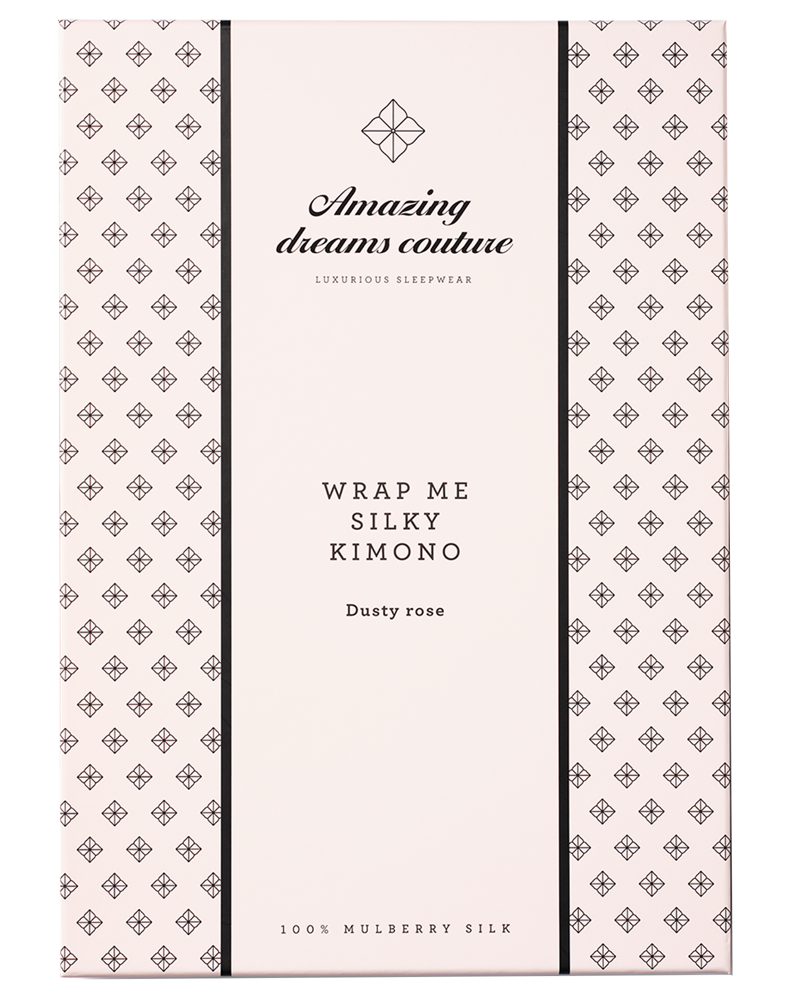 Amazing Space – Wrap Me Silky Kimono – Deep Black - billede 13