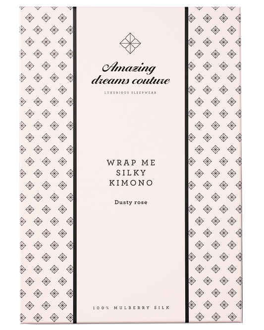 Amazing Space – Wrap Me Silky Kimono – Deep Black - billede 13