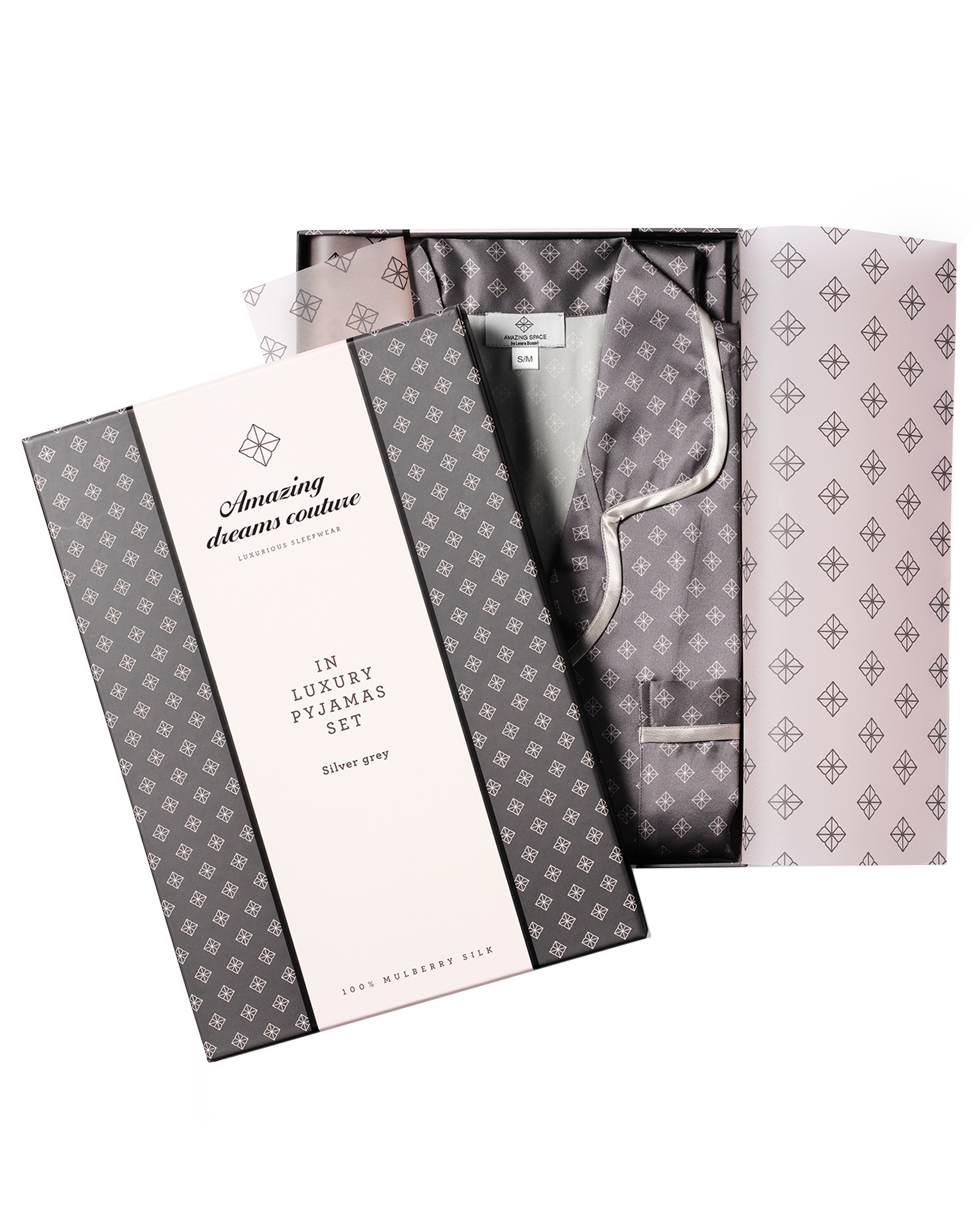 Amazing Space – In Luxury Pyjamas – Silver Grey - billede 10