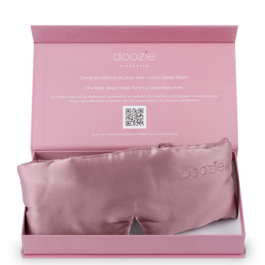Doozie – Luxury Sleep Mask Dusty Rose - billede 4
