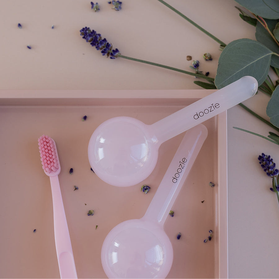 Doozie – Facial Ice Globes Milky Rose - billede 5