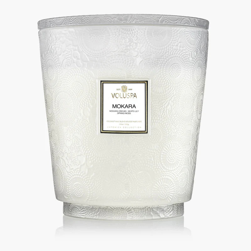 Voluspa – Mokara 5-Wick Hearth Candle with Lid (3488 g)
