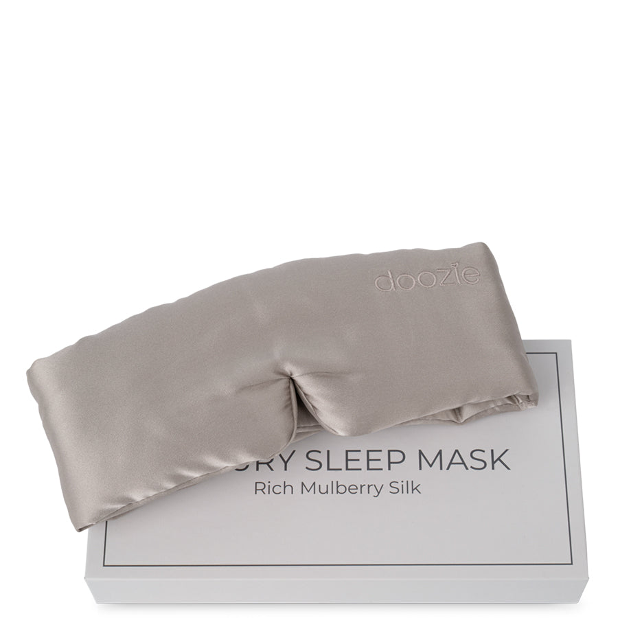 Doozie – Luxury Sleep Mask Pearl Grey - billede 3