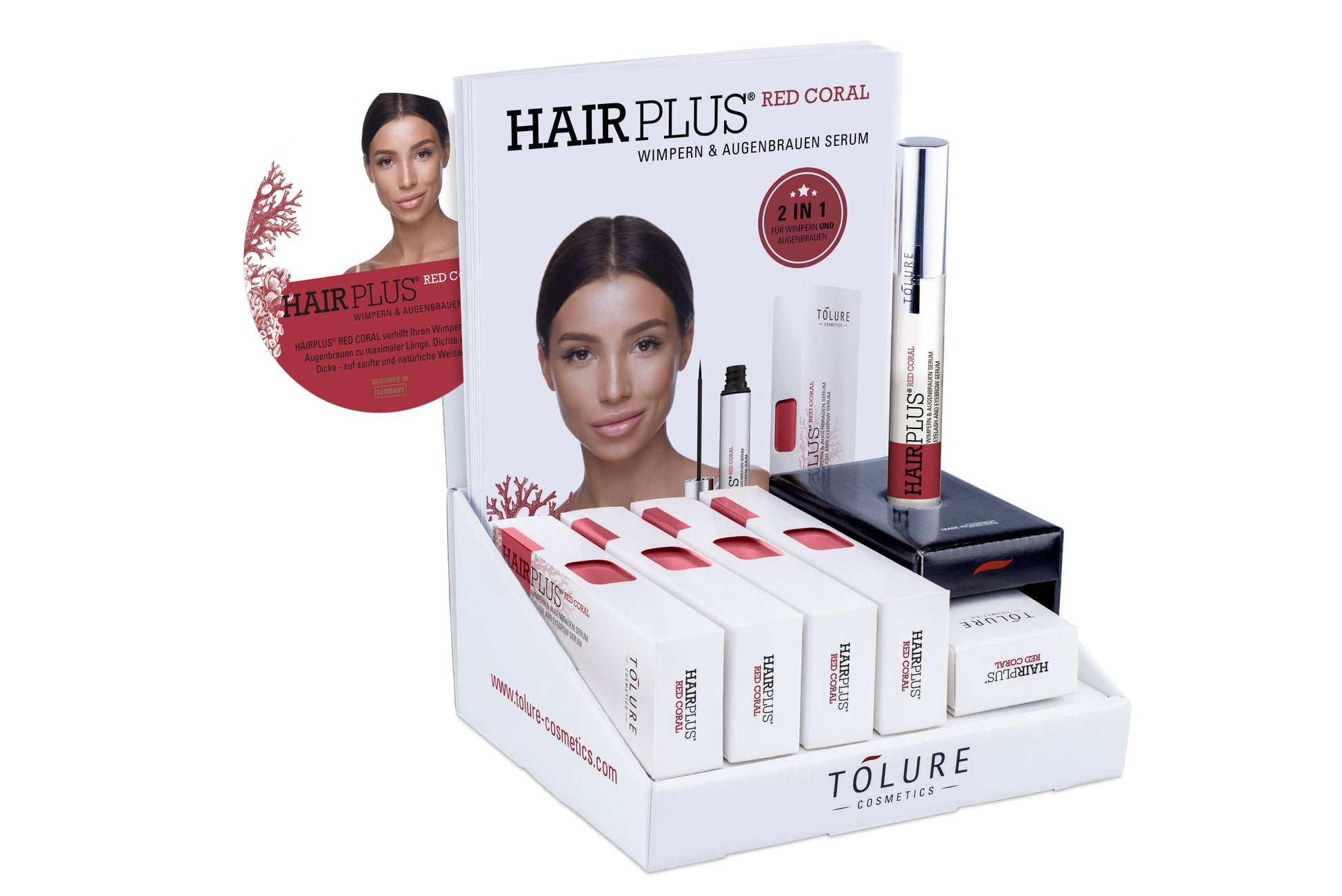 Tolure – Hairplus Red Coral Vippe & Bryn Serum (3 ml) - billede 3