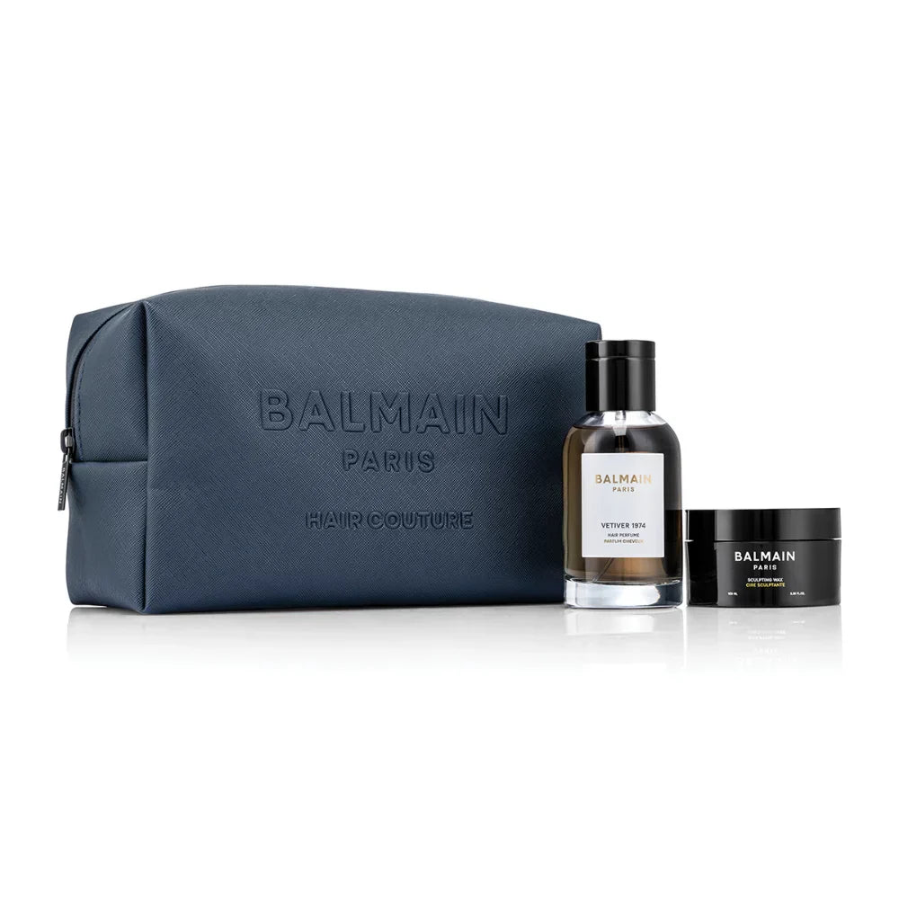Balmain – Limited Edition Cosmetic Bag Blue C4 25 (Sculpting & Vetiver) - billede 5