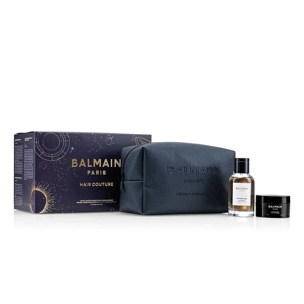 Balmain – Limited Edition Cosmetic Bag Blue C4 25 (Sculpting & Vetiver) - billede 4