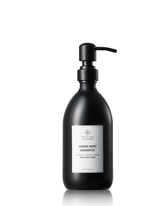 Amazing Space Green Mint Hair Shampoo 500 ml i hårplejerutine