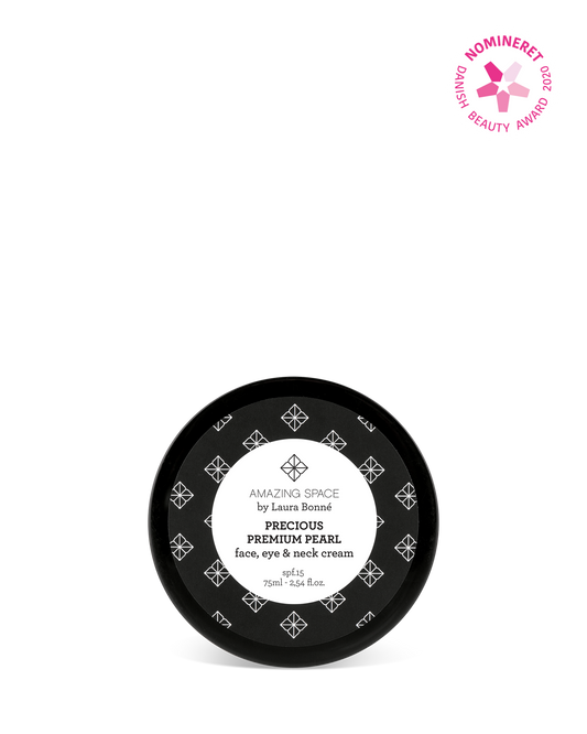 Amazing Space Precious Premium Pearl Face, Eye & Neck Cream SPF 15 75 ml – prisnomineret
