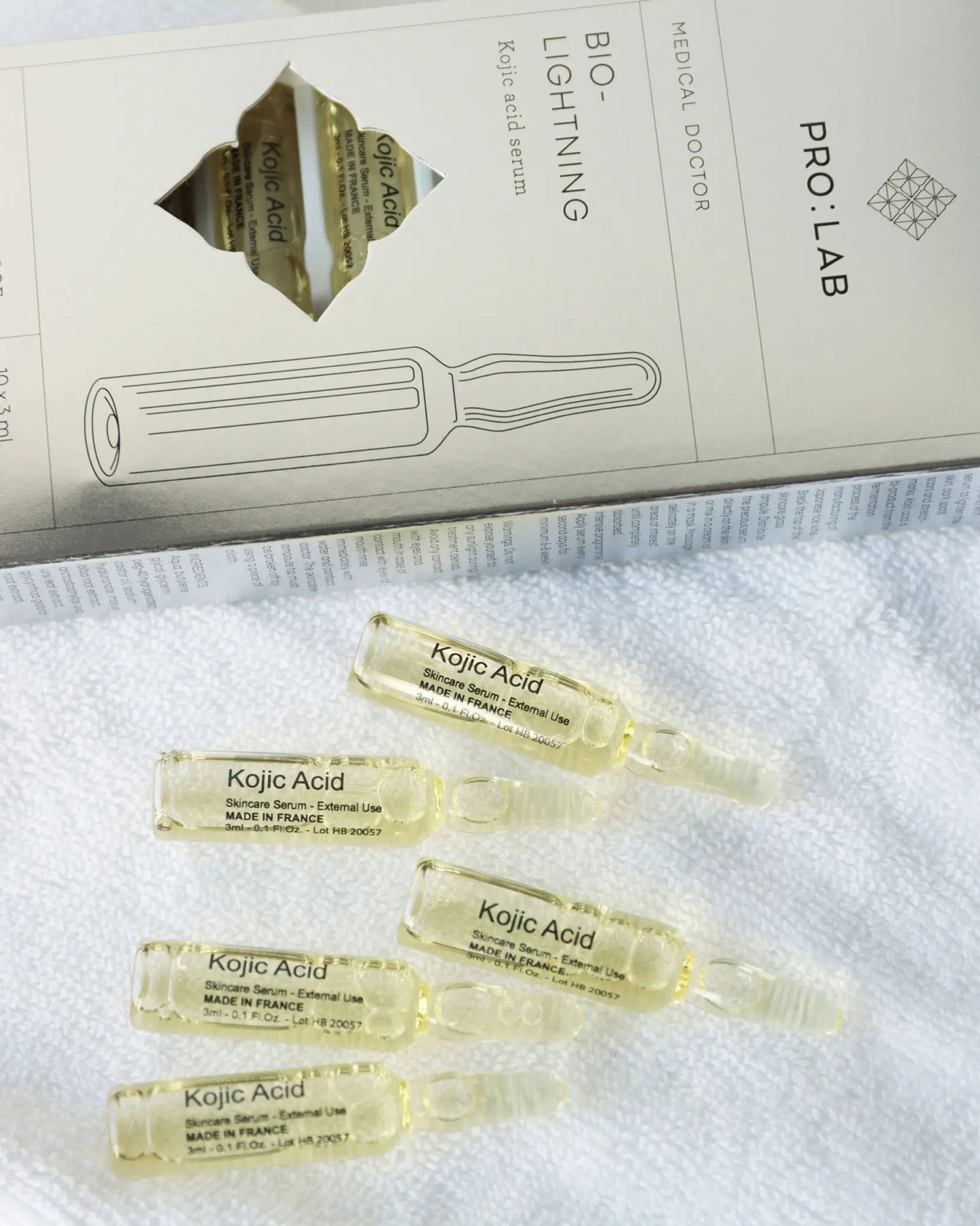 Amazing Space – PRO:LAB – Bio-Lightning – Kojic Acid Serum (10x3ml) - billede 3