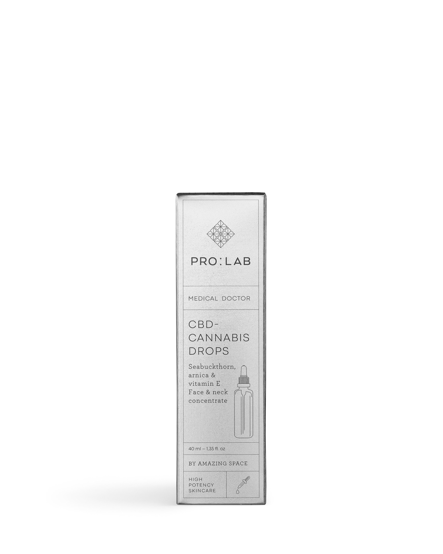 Amazing Space – PRO:LAB – CBD-Cannabis Drops – Face & Neck Concentrate (40ml) - billede 2
