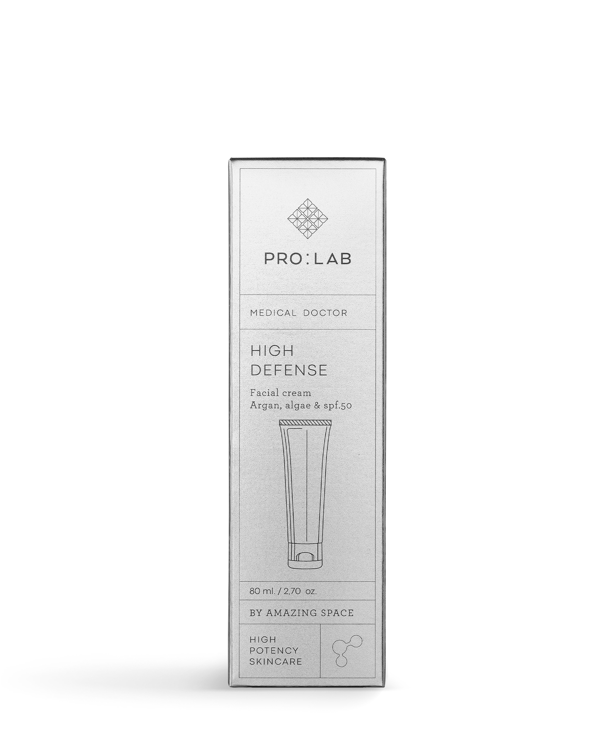 Amazing Space – PRO:LAB High Defense SPF 50 Ansigtscreme (80ml) - billede 4