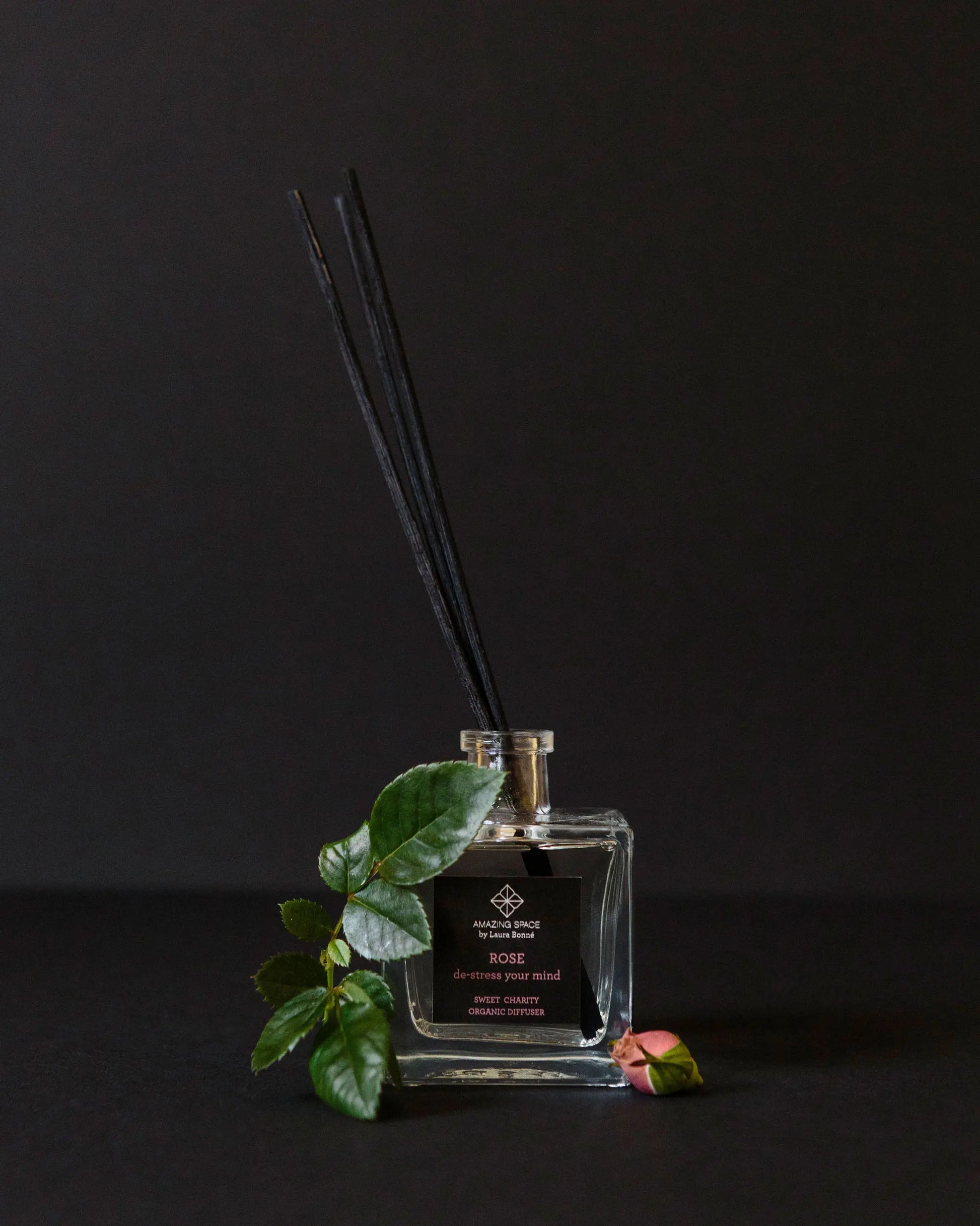 Amazing Space – Rose Diffuser – De-Stress Your Mind (100ml) - billede 3