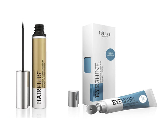 Tolure – Hairplus Vippeserum + Eyeshine Sæt