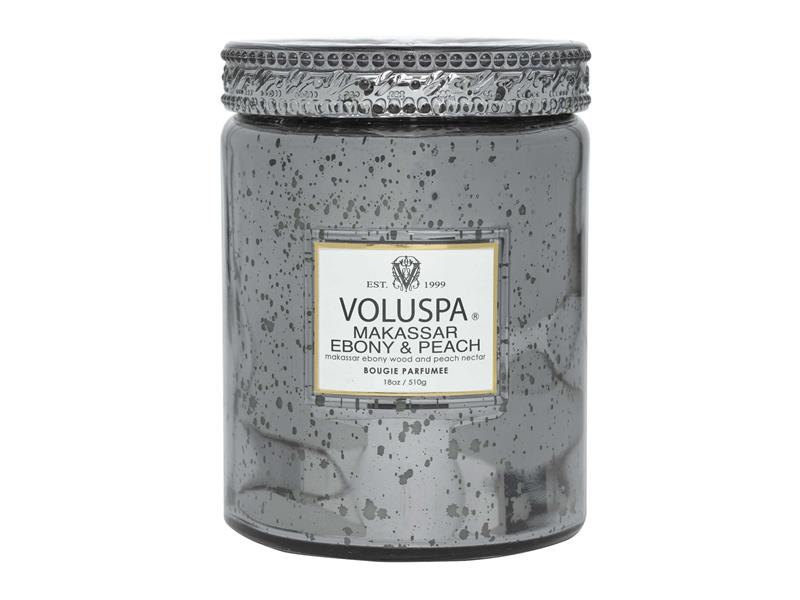 Voluspa – Makassar Ebony & Peach Large Jar Candle (510 g)