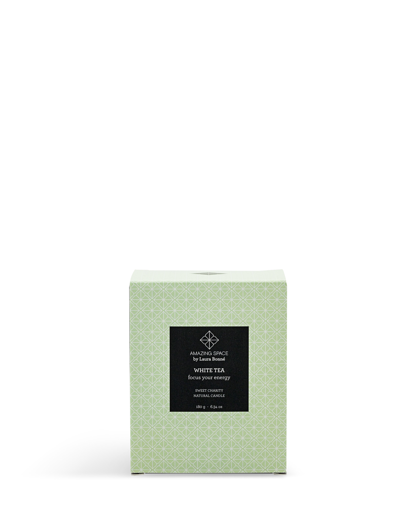 Amazing Space – White Tea Candle – Focus Your Energy (180g) - billede 2