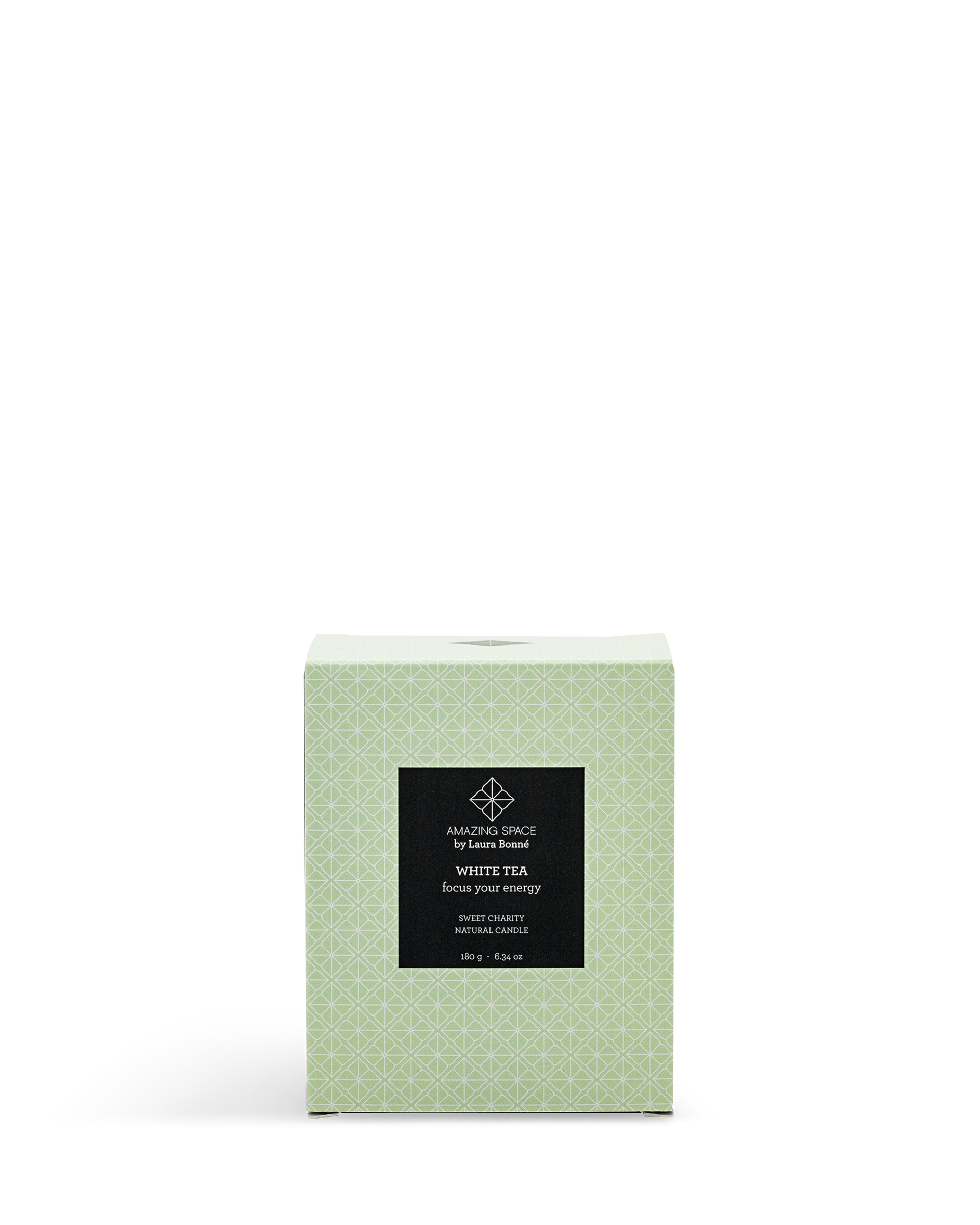 Amazing Space – White Tea Candle – Focus Your Energy (180g) - billede 2